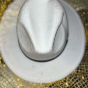 Stylish White Fedora Hat